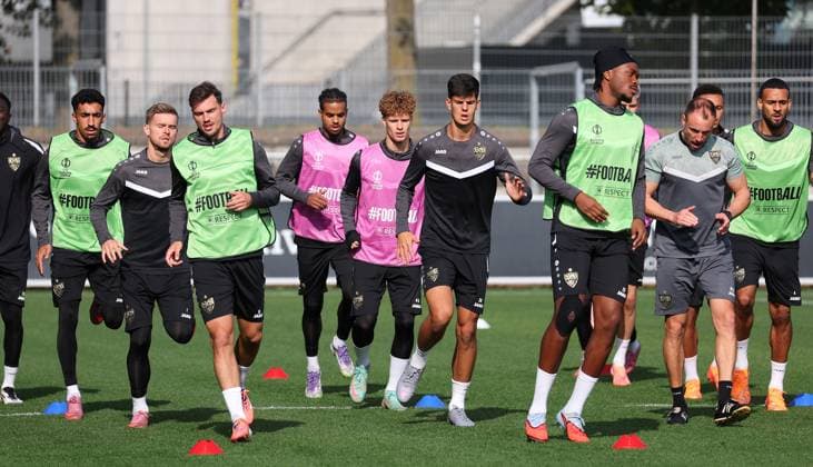 01 10 2025, Germany, Stuttgart, Football UEFA Europa League, Season 2025 2026, VfB Stuttgart Training, Chema Andres