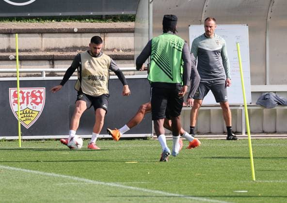 01 10 2025, Germany, Stuttgart, Football UEFA Europa League, Season 2025 2026, VfB Stuttgart Training, Deniz Undav