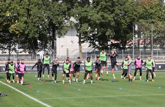 01 10 2025, Germany, Stuttgart, Football UEFA Europa League, Season 2025 2026, VfB Stuttgart Training,