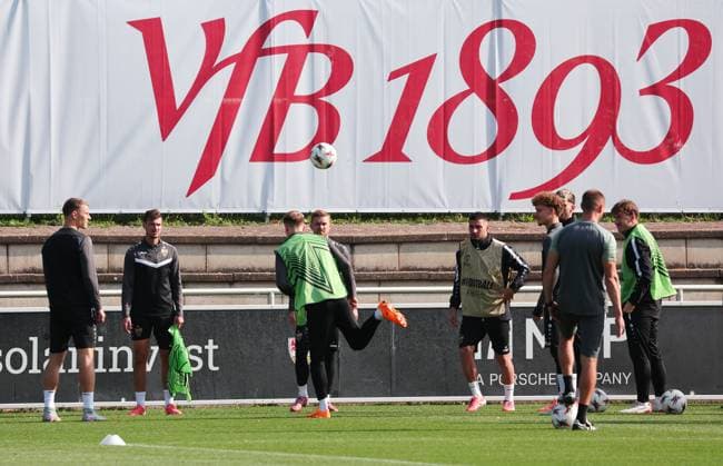 01 10 2025, Germany, Stuttgart, Football UEFA Europa League, Season 2025 2026, VfB Stuttgart Training,