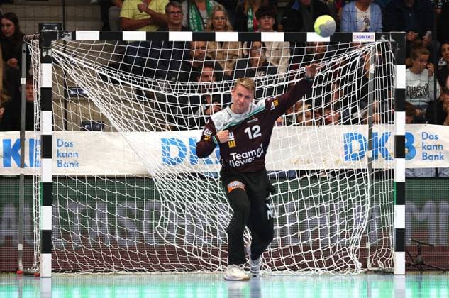 01 10 2025, Germany, Göppingen, Handball DHB Pokal 2 Runde, FRISCH AUF Göppingen vs SC DHfK Leipzig, Kristian Saeveras FAG