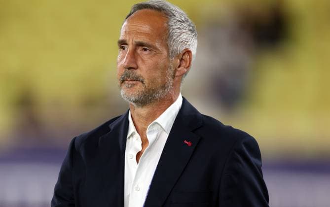 Monaco manager Adi Hutter Monaco v Manchester City, UEFA Champions League, Group Stage, Football, Stade Louis II, Monaco - 01 Oct 2025Monaco Stade Louis II Monaco EDITORIAL USE ONLY No use with unauthorised audio, video, data, fixture lists, club league logos or live services. Online in-match use limited to 120 images, no video emulation. No use in betting, games or single club league player publications. Copyright: xKieranxMcManus Shutterstockx 15504051l
