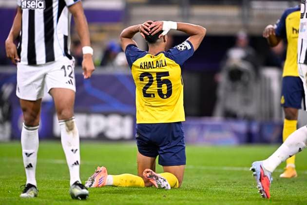Royale Union Saint-Gilloise v Newcastle United - UEFA Champions League BRUSSELS, BELGIUM - OCTOBER 01 : Khalaili Anan midfielder of Union Saint-Gilloise missing an opportunity during the UEFA Champions League 2025 26 League Phase MD2 match between Royale Union Saint-Gilloise and Newcastle United on October 1, 2025 in Brussels, Belgium, 01 10 2025 Brussels Belgium  Copyright: xTomasxSiskx
