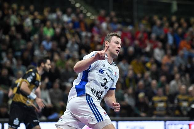 Moritz Sauter HSV Hamburg, 33 HC Elbflorenz 2006 vs HSV Hamburg, DHB Cup Men, Season 2025 2026, 01 10 2025 HC Elbflorenz 2006 vs HSV Hamburg DHB Cup Men, Season 2025 2026, 01 10 2025 Dresden Copyright: xEibner-Pressefoto xHoepnerx EP_PHR