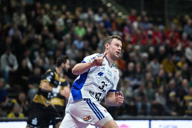 Moritz Sauter HSV Hamburg, 33 HC Elbflorenz 2006 vs HSV Hamburg, DHB Cup Men, Season 2025 2026, 01 10 2025 HC Elbflorenz 2006 vs HSV Hamburg DHB Cup Men, Season 2025 2026, 01 10 2025 Dresden Copyright: xEibner-Pressefoto xHoepnerx EP_PHR