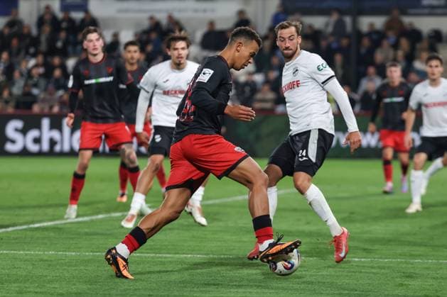 3 Liga SC Verl FC Ingolstadt 04 Marcel Costly 22, FCI Stöcker Michel 24 Verl 3 Liga FC Ingolstadt 04 Season 2025 2026 SC Verl