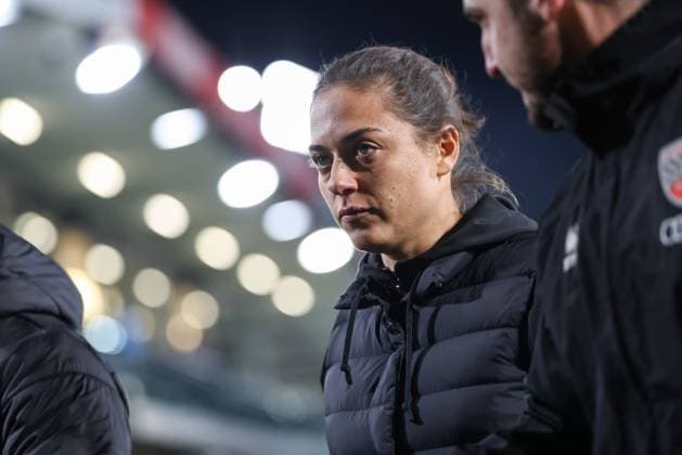 3 Liga SC Verl FC Ingolstadt 04 Head coach Sabrina Wittmann FCI leaves the pitch Break 3 Liga FC Ingolstadt 04 Season 2025 2026 SC Verl