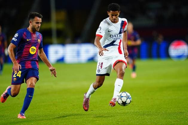 UEFA Champions League match, between FC Barcelona, Barca and Paris Saint Germain PSG, Lluis Companys Stadium on October 1, 2025 in Barcelona, Spain. (Photo by Bagu Blanco PRESSIN).. Copyright: xBaguxBlancox xPRESSINx
