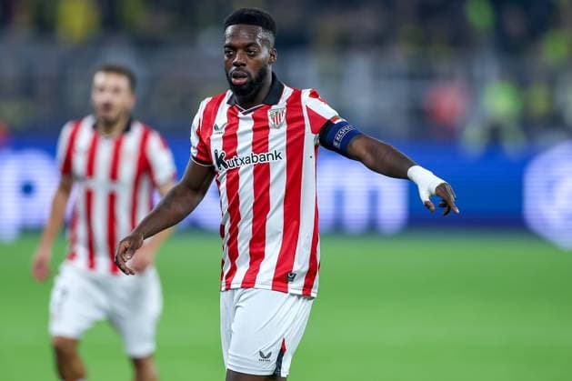 01 10 2025, Football, UEFA Champions League, Borussia Dortmund Athletic Club Bilbao, BVB Stadion, 2 Matchday, Season 2025 2026 Inaki Williams Bilbao 09 gesticulating Regulations prohibit any use of photographs as image sequences and or quasi video Nordrhein Westfalen Germany