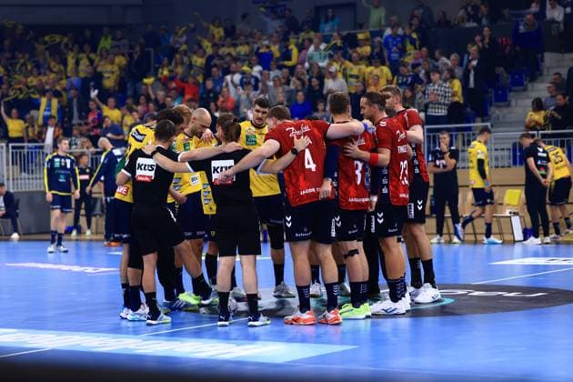 Handball Pokal DHB Pokal 2025 26 2nd round Rhein Neckar Löwen vs SG Flensburg Handewitt at the SNP Dome in Heidelberg DHB Pokal 2025 26 2nd round Rhein Neckar Löwen vs SG Flensburg Handewitt 01 10 2025 Copyright: xMaxxMesterx