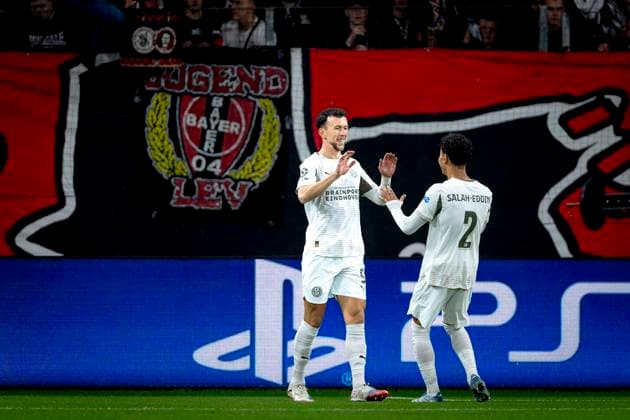 PSV Eindhoven forwarder Ivan Perisic scores but its offside during the match Bayer 04 Leverkusen vs PSV Eindhoven at the Bay Arena for the Champions League - League phase - Matchday 2 season 2025-2026 in LEVERKUSEN, Germany on 20 september 2025, (photo by Marcel van Dorst EYE4images DeFodi Images) PSV Eindhoven forwarder Ivan Perisic scores but its offside during the match Bayer 04 Leverkusen vs PSV Eindhoven at the Bay Arena for the Champions League League phase Matchday 2 season 2025 2026 in LEVERKUSEN, Germany on 20 september 2025, photo by Marcel van Dorst EYE4images DeFodi Images