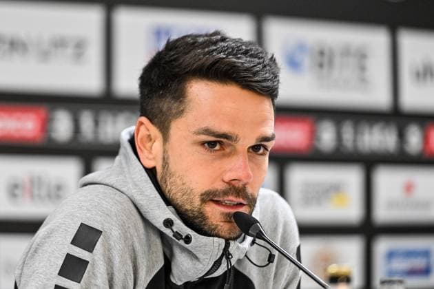 GER, 3 Liga, SSV Ulm 1846 vs 1 FC Schweinfurt 05 01 10 2025, Donaustadion, Ulm, GER, 3 Liga, SSV Ulm 1846 vs 1 FC Schweinfurt 05, in the picture Victor Keinhenz Schweinfurt , Press conference after the match nordphotoxGmbHx xHafner nph00200