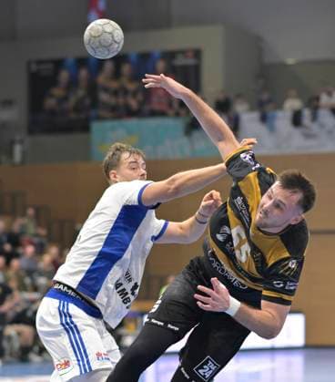 01 10 2025, Dresdens Timo Löser successful, HC Elbflorenz Dresden HSV Hamburg, Handball, DHB Pokal, HC Elbflorenz Dresden VfL Lübeck Schwartau, c Dresden