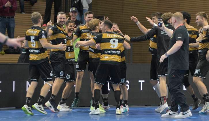 01 10 2025, victory, HC Elbflorenz Dresden HSV Hamburg, handball, DHB Cup, HC Elbflorenz Dresden VfL Lübeck Schwartau, c Dresden