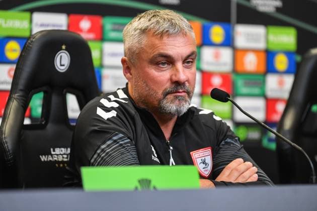 WARSZAWA 01.10.2025 KONFERENCJA PRASOWA PRZED MECZEM LIGI KONFERENCJI EUROPY LEGIA WARSZAWA - SAMSUNSPOR --- press conference, PK, Pressekonferenz BEFORE UEFA EUROPA CONFERENCE LEAGUE MATCH IN WARSAW THOMAS REIS FOT. JACEK PRONDZYNSKI FOTOPYK NEWSPIX.PL --- newspix.pl POLAND OUT! 