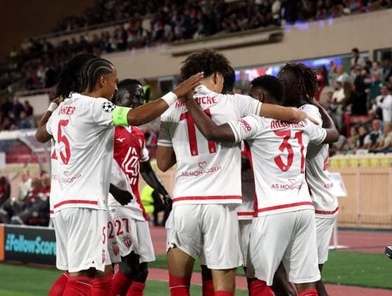 FOOT MONACO-CITY PHOTOPQR NICE MATIN Jean François Ottonello ; Monaco ; 01 10 2025 ; AS MONACO vs MANCHESTER CITY - 2e journee de ligue des champions 2025 2026 au stade Louis II - JOIE Monaco France  Copyright: xPHOTOPQR NICExMATIN MAXPPPxJeanxFrançoisxOttonellox 20251001NIM3386 20251001NIM3386