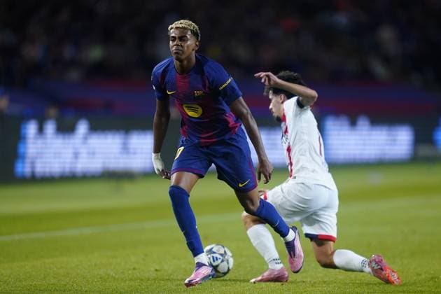 UEFA Champions League match, between FC Barcelona, Barca and Paris Saint Germain PSG, Lluis Companys Stadium on October 1, 2025 in Barcelona, Spain. (Photo by Bagu Blanco PRESSIN).. Copyright: xBaguxBlancox xPRESSINx