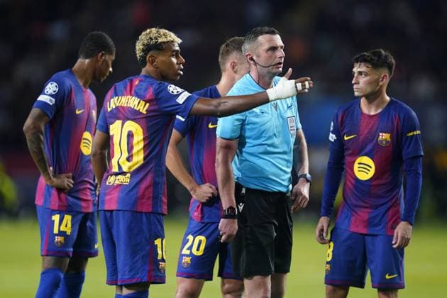 UEFA Champions League match, between FC Barcelona, Barca and Paris Saint Germain PSG, Lluis Companys Stadium on October 1, 2025 in Barcelona, Spain. (Photo by Bagu Blanco PRESSIN).. Copyright: xBaguxBlancox xPRESSINx