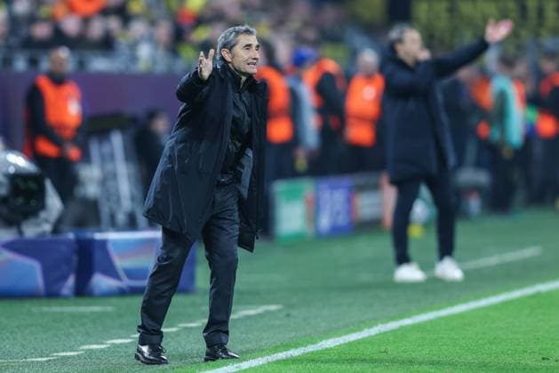 Soccer UEFA Champions League Matchday 2 Borussia Dortmund Athletic Bilbao on 01 10 2025 at Signal Iduna Park in Dortmund Ernesto Valverde Coach Head Coach Bilbao xJRx