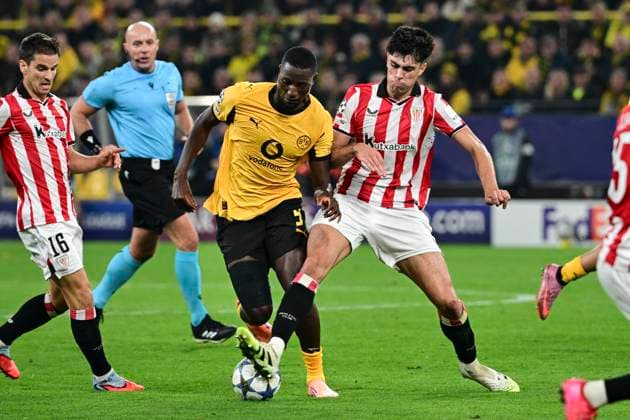 Serhou Guirassy 9 Borussia Dortmund , Borussia Dortmund vs Athletic Club de Bilbao , Football, Champions League, Group stage, Matchday 2, 01 10 2025 Dortmund Nordrhein Westfalen Germany Copyright: xkolbert-press MarcxNiemeyerx