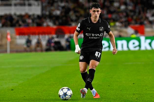 FOOTBALL : AS Monaco VS Manchester City FC - Champions League - 01 10 2025 Phil Foden (MCFC) - Champions League match between AS Monaco and Manchester City FC on October 1st, 2025 at the Louis II Stadium in Monaco.a MonacoMonaco  Copyright: xWilliamxCannarellax