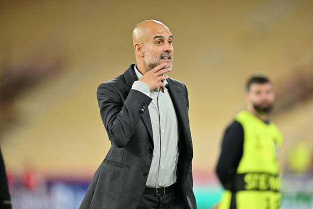 Monaco v Manchester City - UEFA Champions League MONACO, MONACO - OCTOBER 01: Head coach of Manchester City, Pep Guardiola at the end of the UEFA Champions League week 2 match between Monaco and Manchester City at Stade Louis II in Monaco, Monaco on October 01, 2025. Mustafa Yalcin Anadolu Monaco Monaco. Editorial use only. Please get in touch for any other usage.  Copyright: x2025xAnadoluxMustafaxYalcinx