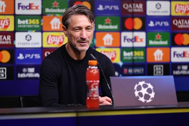 01 10 2025, Football, UEFA Champions League, Borussia Dortmund Athletic Club Bilbao, BVB Stadion, Matchday 2, Season 2025 2026 The coaches at the post-match press conference Head coach Niko Kovac BVB hc Regulations prohibit any use of photographs as image sequences and or quasi video North Rhine-Westphalia Germany