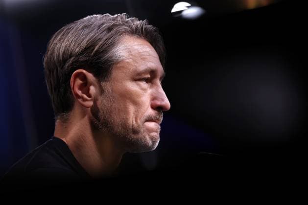 01 10 2025, Football, UEFA Champions League, Borussia Dortmund Athletic Club Bilbao, BVB Stadion, Matchday 2, Season 2025 2026 The coaches at the post-match press conference Head coach Niko Kovac BVB hc Regulations prohibit any use of photographs as image sequences and or quasi video North Rhine-Westphalia Germany