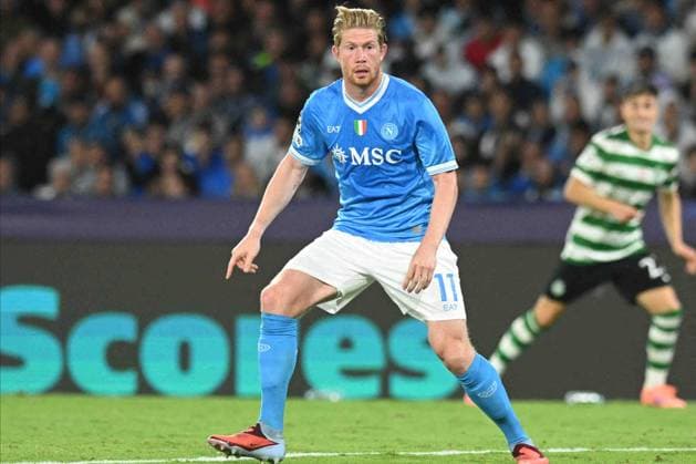 CALCIO - UEFA Champions League - SSC Napoli vs Sporting CP Kevin De Bruyne of SSC Napoli look on during the Uefa Champions League between SSC Napoli vs Sporting Clube de Portugal at Stadio Diego Armando Maradona Naples Italy  Copyright: xIPAxSport ABACAx