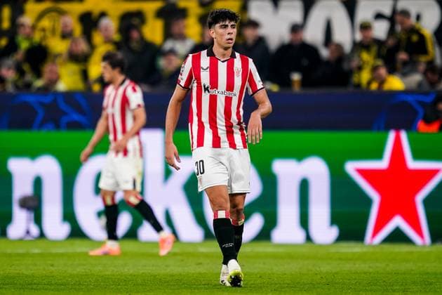 DORTMUND, GERMANY - OCTOBER 1: Alejandro Rego of Athletic Club looks on during the UEFA Champions League 2025 26 League Phase MD2 match between Borussia Dortmund and Athletic Club at BVB Stadion Dortmund on October 1, 2025 in Dortmund, Germany. (Photo by Rene Nijhuis) SPO  Copyright: xRenexNijhuis