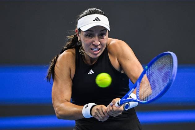 BEIJING, CHINA - OCTOBER 01: Jessica Pegula of the United States competes in the Women s Singles Round of 16 match against Marta Kostyuk of Ukraine on day 10 of the 2025 China Open at the National Tennis Center on October 1, 2025 in Beijing, China.  Copyright: xVCGx 111594467464