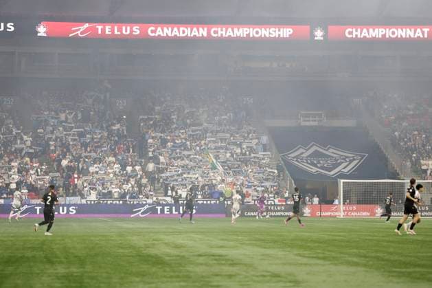 Vancouver Whitecaps FC vs Vancouver FC: Canadian Championship Final 2025 VANCOUVER, BC - OCTOBER 01: General view of the Canadian Championship Final game between Vancouver Whitecaps FC and Vancouver FC at BC Place on October 1, 2025 in Vancouver, Canada.(Photo by Tomaz Jr Pximages) Copyright: xTomazxJr Pximagesx