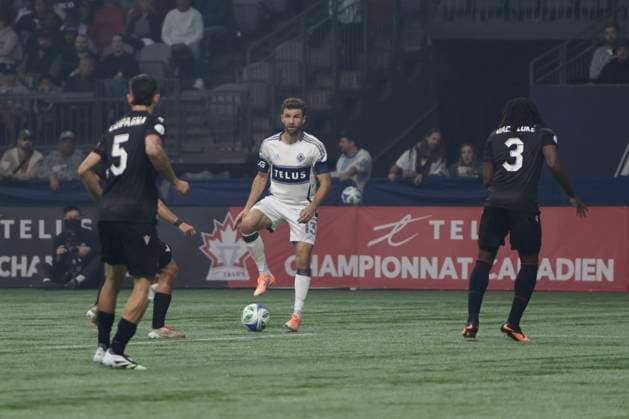 October 1, 2025: Midfielder Thomas Muller (13) of Vancouver Whitecaps FC controls the ball during the Canadian Championship Final game between Vancouver Whitecaps FC and Vancouver FC at BC Place on October 1, 2025 in Vancouver, Canada.( ) - ZUMAp175 20251001_zsa_p175_019 Copyright: xTomazxJr Pximagesx