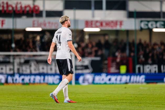 Paul Lehmann SC Verl, 14 GER, SC Verl vs FC Ingolstadt 04, Football, 3 Liga, Matchday 9, Season 2025 2026, 01 10 2025 GER, SC Verl vs FC Ingolstadt 04, Football, 3 Liga, Matchday 9, Season 2025 2026, 01 10 2025 Verl Copyright: xEibner-Pressefoto JanxRollingerx EP_JSK