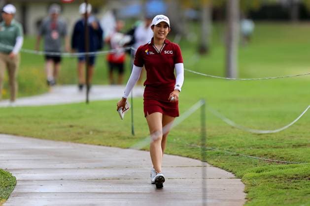 October 1, 2025 - Pajaree Anannarukarn walks to the 9th tee during the first round of the 2025 LOTTE Championship Presented By Hoakalei at Hoakalei Country Club in Ewa Beach, HI - CSM Ewa Beach USA - ZUMAc04_ 20251001_zma_c04_251 Copyright: xAndrewxLeex