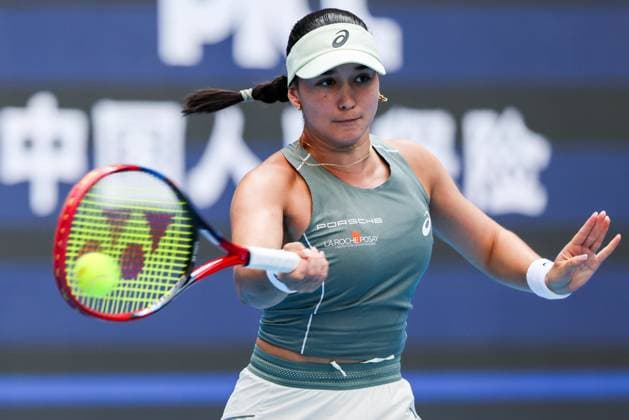 BEIJING, CHINA - OCTOBER 02: Eva Lys of Germany competes in the Women s Singles Quarterfinal match against Coco Gauff of the United States on day 11 of the 2025 China Open at the National Tennis Center on October 2, 2025 in Beijing, China.  Copyright: xVCGx 111594605850