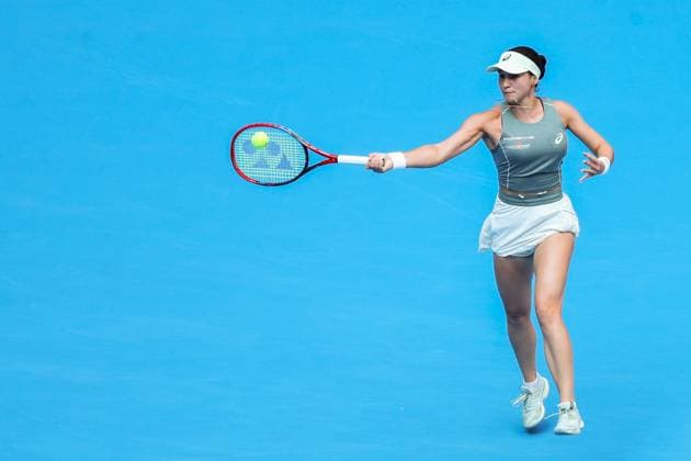 BEIJING, CHINA - OCTOBER 02: Eva Lys of Germany competes in the Women s Singles Quarterfinal match against Coco Gauff of the United States on day 11 of the 2025 China Open at the National Tennis Center on October 2, 2025 in Beijing, China.  Copyright: xVCGx 111594606861