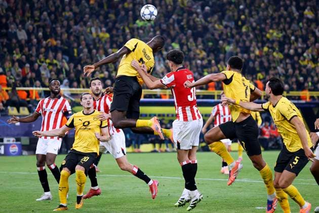 GUIRASSY Serhou Team Borussia Dortmund UEFA Championsleague Season 2025 2026 Preliminary Round Match BVB Athletic Bilbao 4 1 on 01 10 2025 in Dortmund DFL REGULATIONS PROHIBIT ANY USE OF PHOTOGRAPHS as IMAGE SEQUENCES and or QUASI VIDEO Copyright: xLacixPerenyix