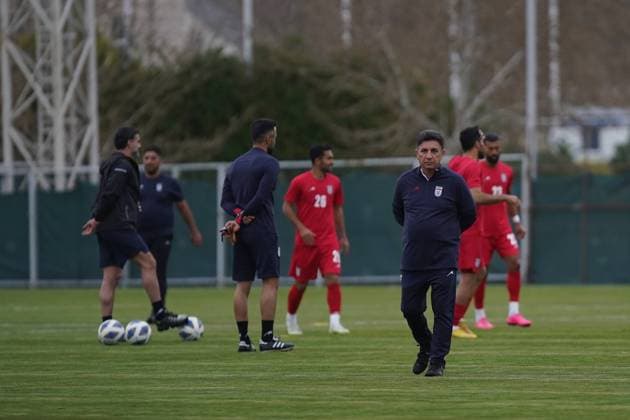 The first training session of the national football team with the presence of Amir Ghalenoei 19 03 2023 - TEHRAN : The f The first training session of the national football team with the presence of Amir Ghalenoei 19 03 2023 - TEHRAN : The first training session of the Iranian national football team was held in the camp of the national teams with the presence of the new head coach of the Iranian national football team, Amir Ghalenoei. Photo : Borna News Farzam Saleh IRAN IMAGES IR Copyright: xBornaxNewsx xFarzamxSalehx Iran Image IranImages-23507-borna-news-3358497946-source Copyright: xIMAGO BornaxNewsx xFarzamxSalehx www.imago-images.de 443941187st