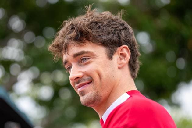 Charles Leclerc attending Formula 1 Singapore Airlines Singapore Grand Prix Charles Leclerc (Mon) of Scuderia Ferrari 16 entering the paddock with the reflection of the fans’ signs in his eye on Thursday (Media Day) during Formula 1 Singapore Airlines Singapore Grand Prix 2025 at the Marina Bay Street Circuit Photo by Antoine Lapeyre ABACAPRESS.COM Singapore Singapore  Copyright: xLapeyrexAntoine ABACAx