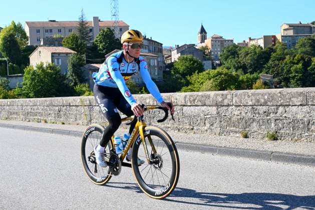 UEC 2025 Road European Championship, EM, Europameisterschaft Drome-Ardeche Media Activities 02 10 2025 LORIOL-SUR-DROME, FRANCE - OCTOBER 02 : Evenepoel Remco (Belgium) pictured during a training session ahead of the Men Elite cycling road race of the 2025 UEC Road European Championship Drome-Ardeche 10th edition an UCI Continental Championships cycling race on October 2, 2025 in Loriol-sur-Drome, France, 02 10 2025 Loriol-sur-Drome France  Copyright: xVincentxKalutx