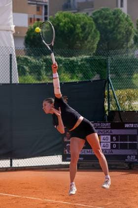 Maja Chwalinska during the Internazionali di Calabria 2025 WTA, Tennis Damen 125 tennis match at Chiappetta Village, Rende (Cosenza), Italy.  Copyright: xFrancescoxFarina IPAxSportx xipa-agency.netx xx IPA_66042736 IPA_Agency_IPA66042736