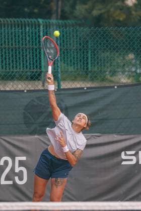 Double Alicia Barnett and Elixane Lechemia vs Aliona Bolsova and Guiomar Maristany Zuleta De Reales during the Internazionali di Calabria 2025 WTA, Tennis Damen 125 tennis match at Chiappetta Village, Rende (Cosenza), Italy.  Copyright: xFrancescoxFarina IPAxSportx xipa-agency.netx xx IPA_66042706 IPA_Agency_IPA66042706