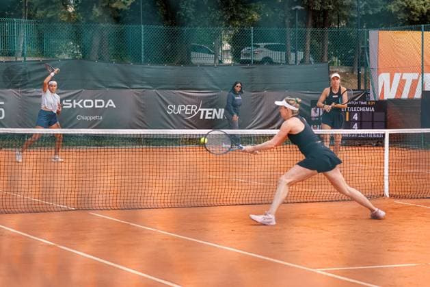 TENNIS - Internazionali di Tennis - WTA125 Women - Internazionali di Calabria Double Alicia Barnett and Elixane Lechemia vs Aliona Bolsova and Guiomar Maristany Zuleta De Reales during the Internazionali di Calabria 2025 WTA, Tennis Damen 125 tennis match at Chiappetta Village, Rende (Cosenza), Italy. Rende (CS) Italy  Copyright: xIPAxSport ABACAx