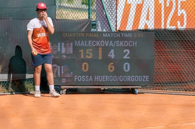 Double Jesika Maleckova and Miriam Skoch vs Nicole Fossa Huergo and Ekaterine Gorgodze during the Internazionali di Calabria 2025 WTA, Tennis Damen 125 tennis match at Chiappetta Village, Rende (Cosenza), Italy.  Copyright: xFrancescoxFarina IPAxSportx xipa-agency.netx xx IPA_66046081 IPA_Agency_IPA66046081