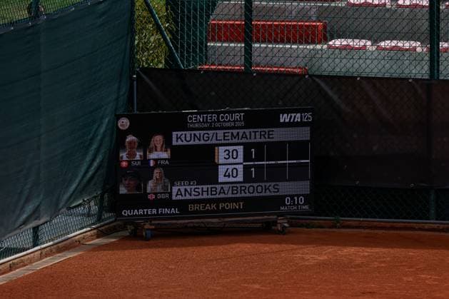 Double Leonie Kung and Tiphanie Lemaitre vs Amina Anshba and Madeleine Brooks during the Internazionali di Calabria 2025 WTA, Tennis Damen 125 tennis match at Chiappetta Village, Rende (Cosenza), Italy.  Copyright: xFrancescoxFarina IPAxSportx xipa-agency.netx xx IPA_66046210 IPA_Agency_IPA66046210