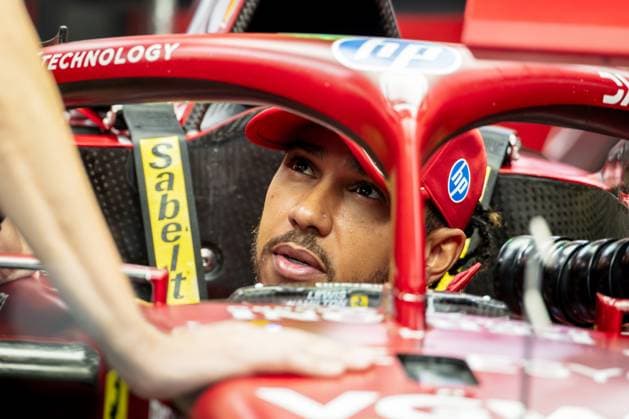 2025 Formula One Singapore Grand Prix Marina Bay Street Circuit, Singapore, Singapore. 2.October.2025; Lewis Hamilton of Great Britain and Scuderia Ferrari during Formula One Singapore Grand Prix (Photo by Jay Hirano) Singapore Marina Bay Street Circuit Singapore Copyright: xJayxHiranox