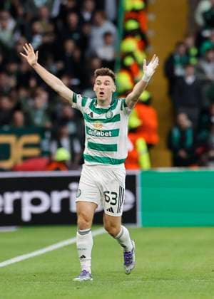Celtic v S.C. Braga UEFA Europa League Kieran Tierney of Celtic appeals for a hand ball during the UEFA Europa League match at Celtic Park, Glasgow UK Newspapers OUT Copyright: xFredxPalmerx FIL-22308-0031