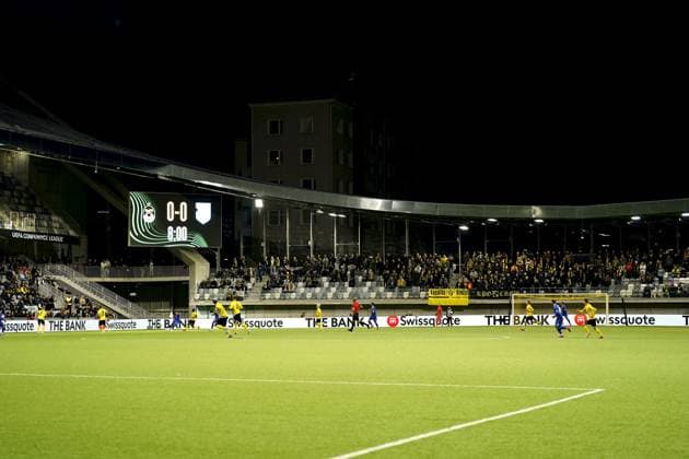Empty stands during football UEFA Conference League match KuPS vs Drita Kosovo in Tampere, Finland on October 2, 2025. Tampere Finland LKFTVX20251002195609WYHI  Copyright: xMikaxKylmäniemix LKFTVX20251002195609WYHI