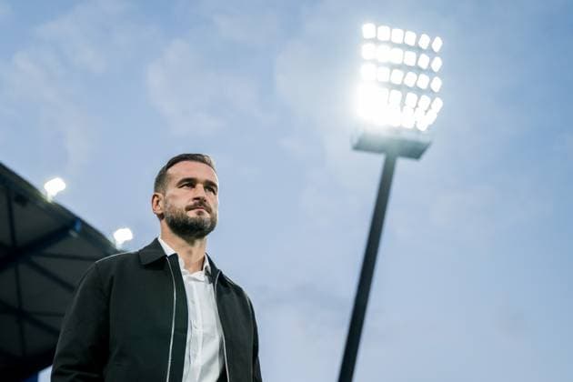 251002 Head coach Anes Mravac of Malmö FF during the UEFA Europa League football match between Viktoria Plzen and Malmö FF on October 2, 2025 in Plzen Photo Petter Arvidson BILDBYRAN kod PA PA1092 fotboll football soccer fotball uefa europa league europa league viktoria plzen malmö ff bbeng bbauto  Copyright: PETTERxARVIDSON BB251002PA082